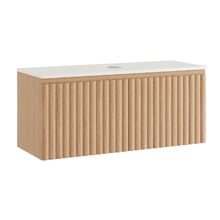 Rhea 1200mm Fluted Wall Hung Single Vanity